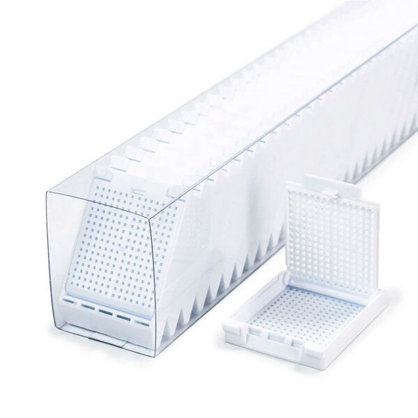 Hinged Biopsy Cassette, white